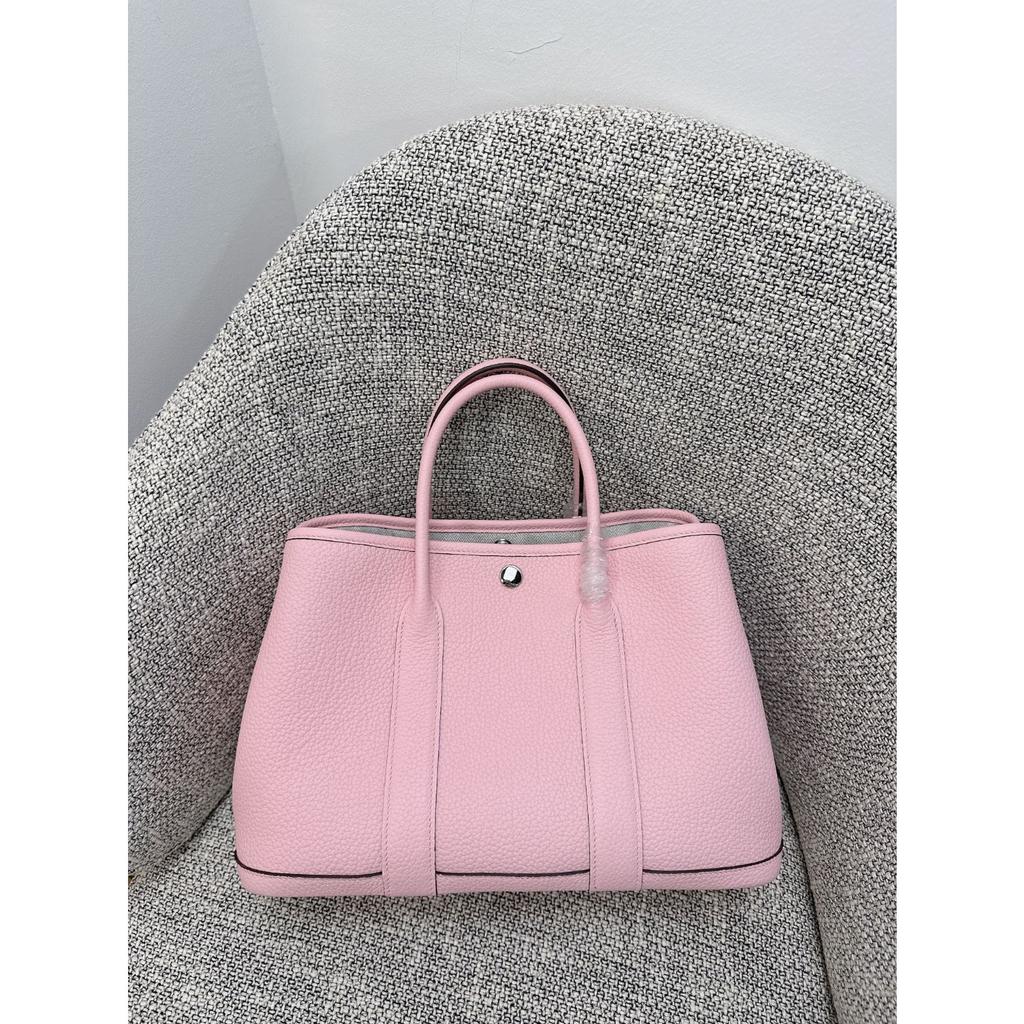 Borsa da giardino cucita a mano con filo cerato, ferramenta interamente in acciaio, borsa da donna portatile in pelle bovina primo strato con motivo a collo di mucca Ntogo