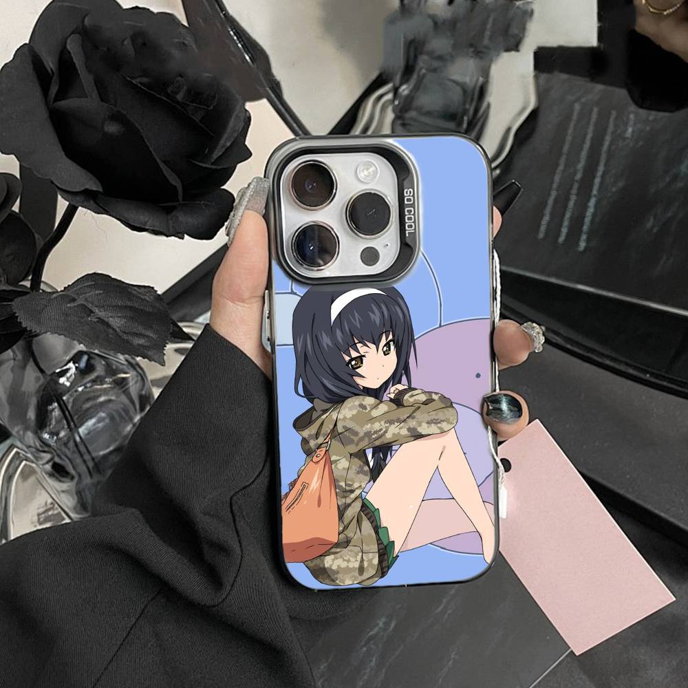 G-GIRLS Und P-PANZER Phone Case For iPhone 17,16,15,14,13,12,Pro MAX Black Matte Shockproof Cover