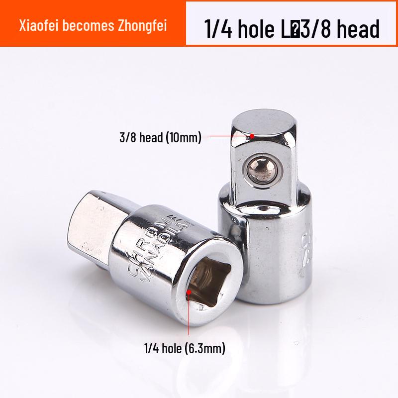 Multi-Drive Socket Adapter for Ratchet Wrench: 1/2" To 3/8" To 1/4