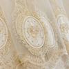 European High-grade Window Screen Bay Window Living Room Balcony Blackout Relief Embroidery Embroidery Gauze Curtain Bedroom Curtain
