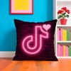 T-tik-t-Tok Fashion Pillow Case Pillow Case Plush Fabric Soft Double Sided Print Home Sofa High Quality Cushion