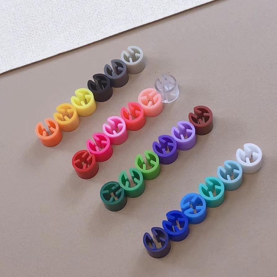 Colorful Transparent Clothing Size Tags - Large Round Numbered Hangers