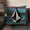 Fashion VVolcomS LOGO Cushion Cover Natural Linen Organic Fabric DoubleSided Printing Sofa Home Decor Gift Pillow Case