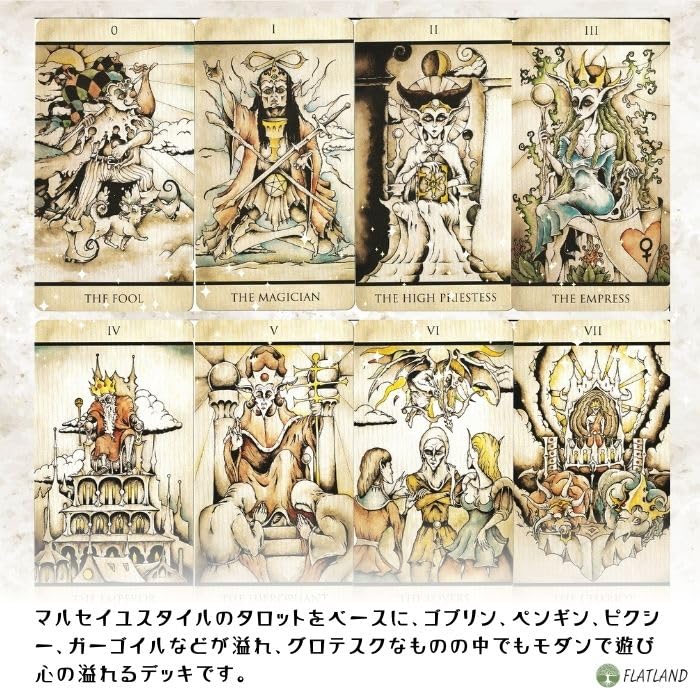 Tarot Nuages Tarot Reading Japanese Instruction Manual Authentic Tarot 78 Cards Instructions, Included, Cards,