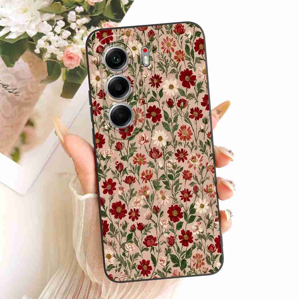 Casing For Tecno Camon 40 Pro 5G CM7 Fashion Flower Soft Silicone Cover For Tecno Camon40 Pro 40Pro Phone Cases Capa