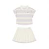 Children Aged 3 7 Years Old Skirt Set NB 2 Piece Set Purple 2SF23122