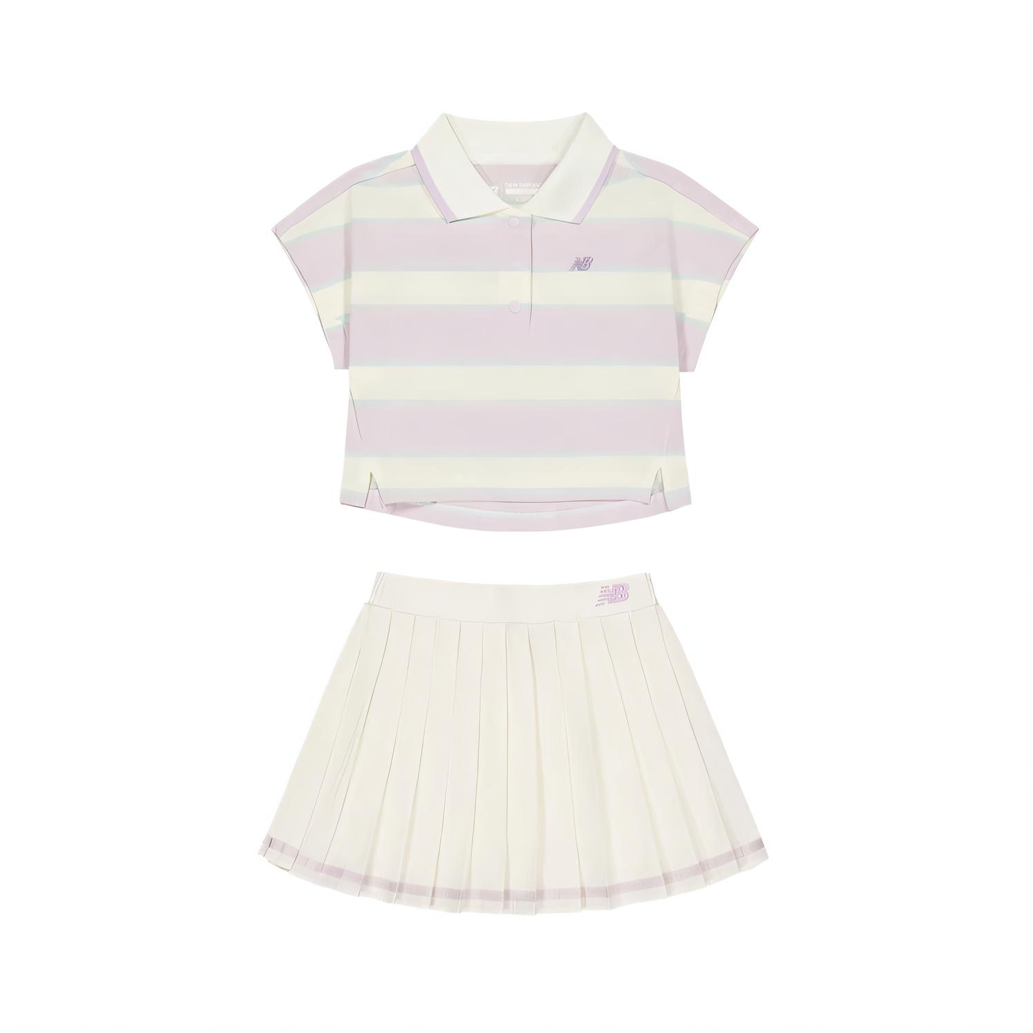 

Children Aged 3 7 Years Old New Balance Skirt Set NB 2 Piece Set Purple 2SF23122 140