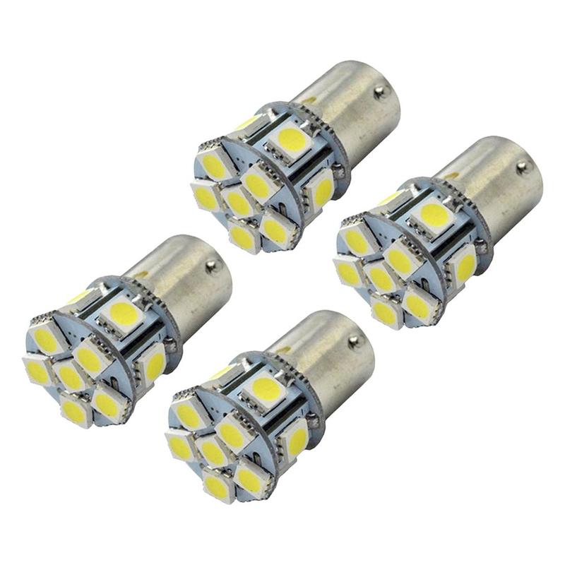 4Pcs 1156 BA15S 13 LED SMD 12V Side Marker Light Indicator Interior Bulbs Tail Signal Brake Reverse Lamp for Car RV Camper