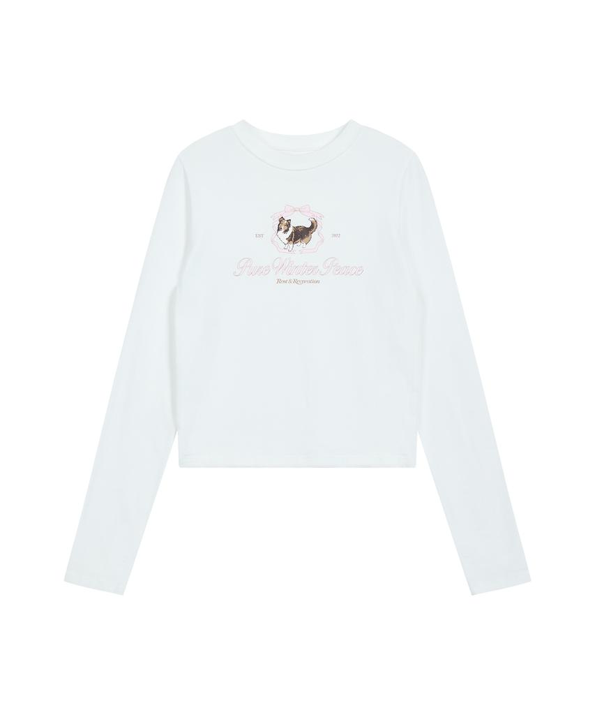 REST&RECREATION Riri Logo Long Sleeve - White