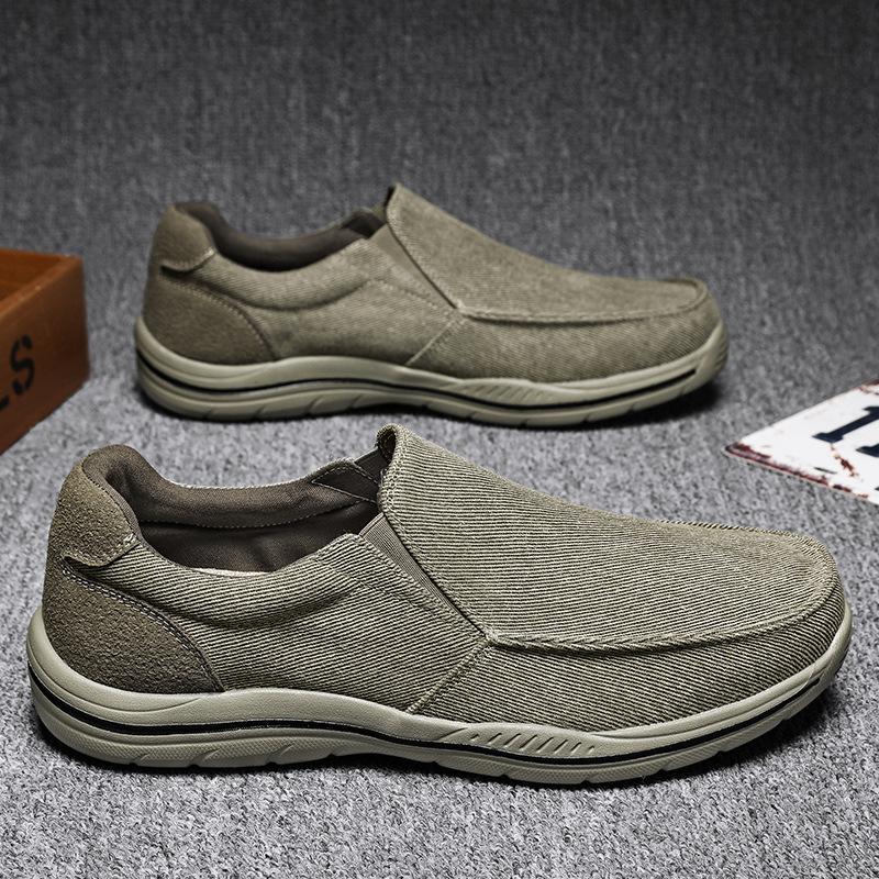 Large Size Outdoor Wear-resistant Casual Canvas Shoes Men's Cloth Shoes Platform Men