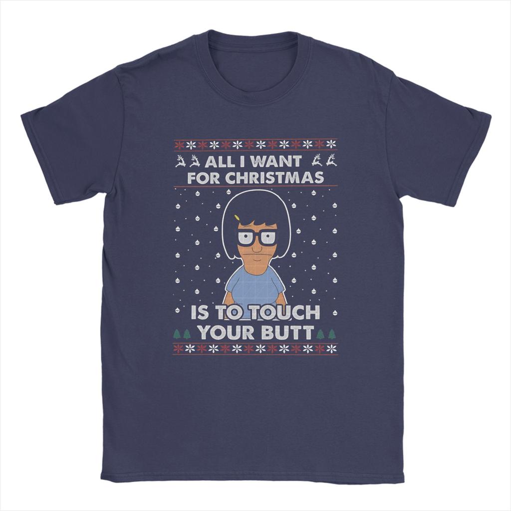 Bobs Burgers Family Shot & Teddy Logo  Tshirts Men Cotton Clothing Casual  Crewneck Short Sleeve