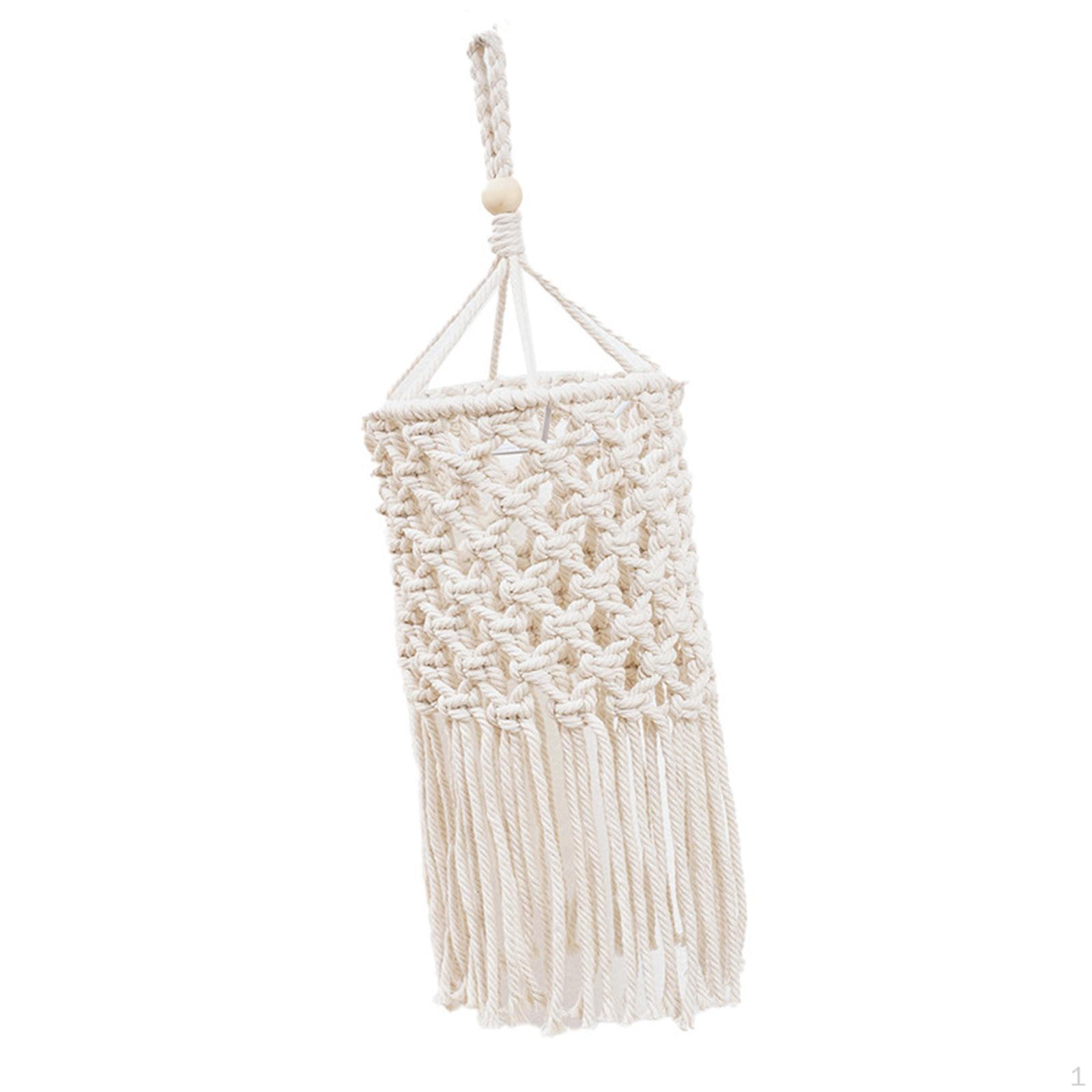 

Богемный светлый абажур, подвесной кулон, абажур из макраме, лампа в стиле бохо для кофе