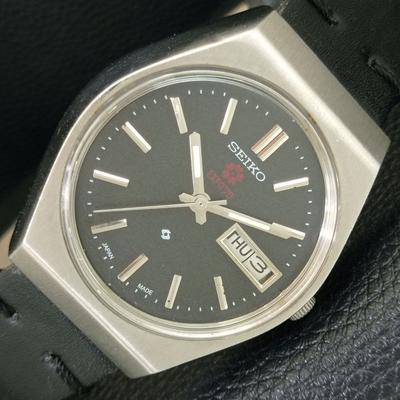 VINTAGE SEIKO EXPO 70 AUTOMATIC JAPAN MENS BLACK COLOR DIAL WATCH A708383-1