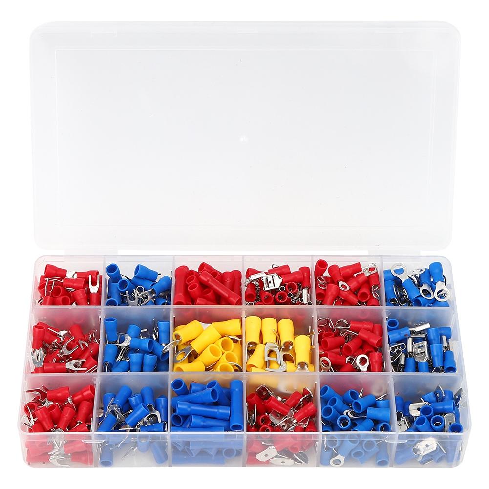 520PCs Cold Pressed Terminal Insulated Quick‑Connecting Connector Wired Electrical Accessory