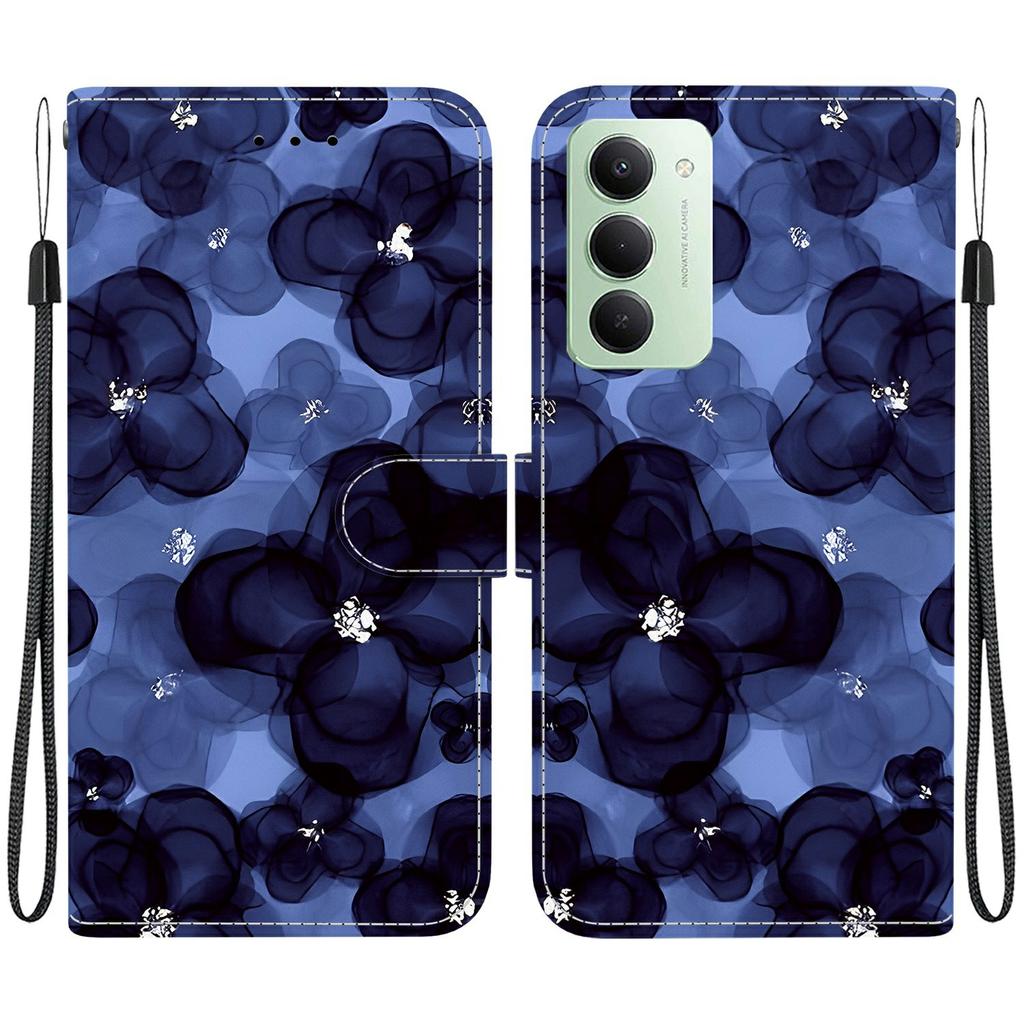 For Xiaomi Redmi 15 4G (EU) (171mm) Wallet Case Pattern Printing Leather Stand Phone Cover with Strap