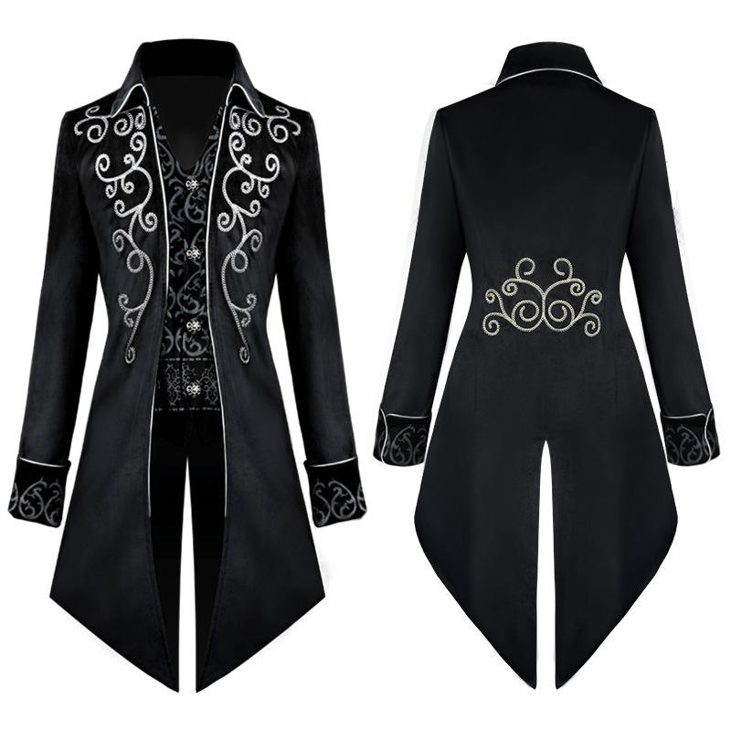 Men's Vintage-Style Spring/Autumn Tuxedo Jacket for Cosplay Performances