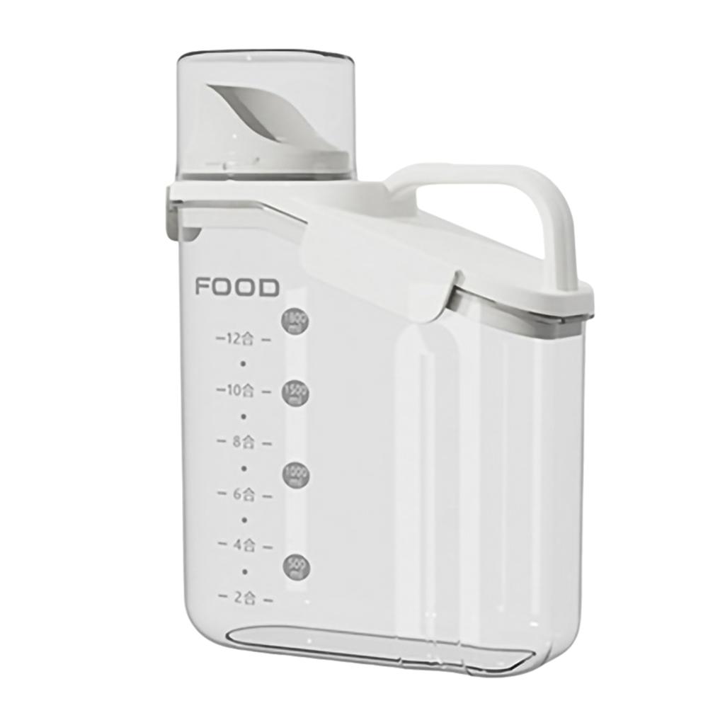 Getreide Aufbewahrungsbox Getreidebehälter Skala Griff Lebensmittel Bohnen Verschlussglas Küche Großes Fassungsvermögen Getreidespender Haferflocken Flasche