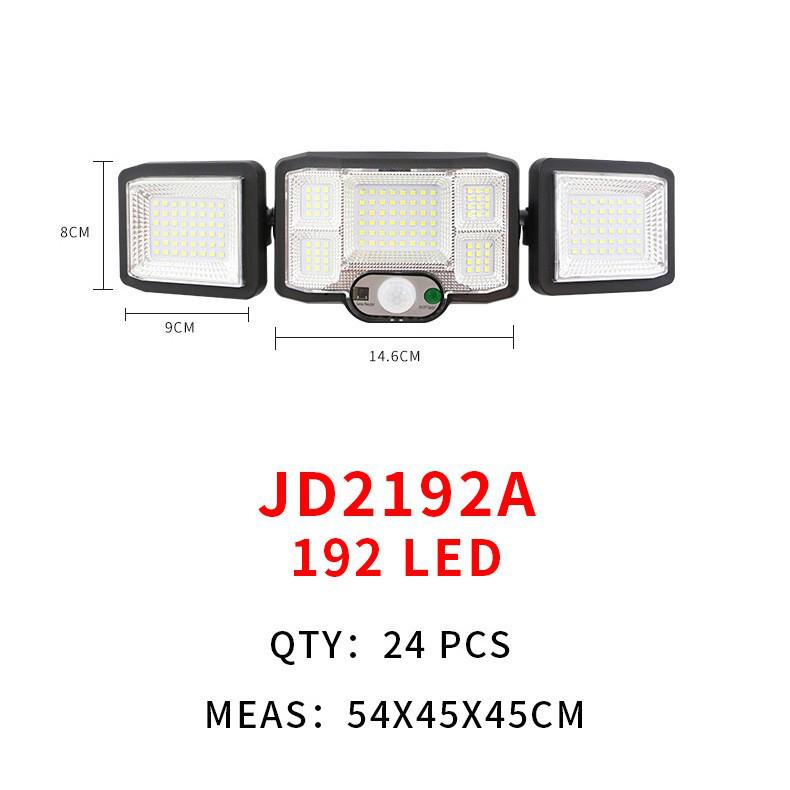 Triple-Head Rotatable Solar Outdoor Wall Lamp for Streets and Courtyards