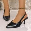 Fashion New in 2025 Pumps Footwear Elegant Women Heeled Shoes Fashion Buckle Strap Female Pointed Toe Slingbacks Ladies High Heels Shoes