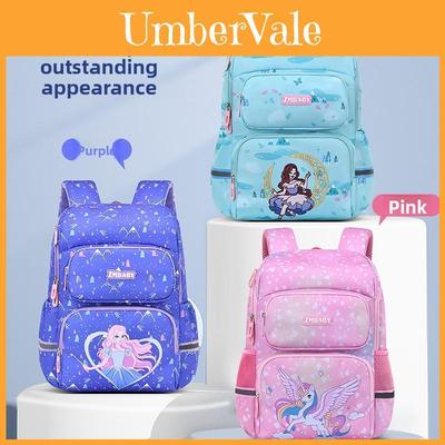 Teenage Girl Boy Schoolbag Cartoon Polyester Durable Kids Backpack For Education