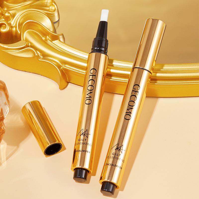

GECOMO Press-Type Concealer Pen: Covers Dark Circles, Acne Scars, Blemishes & Brightens Tear Troughs with Liquid Cream
