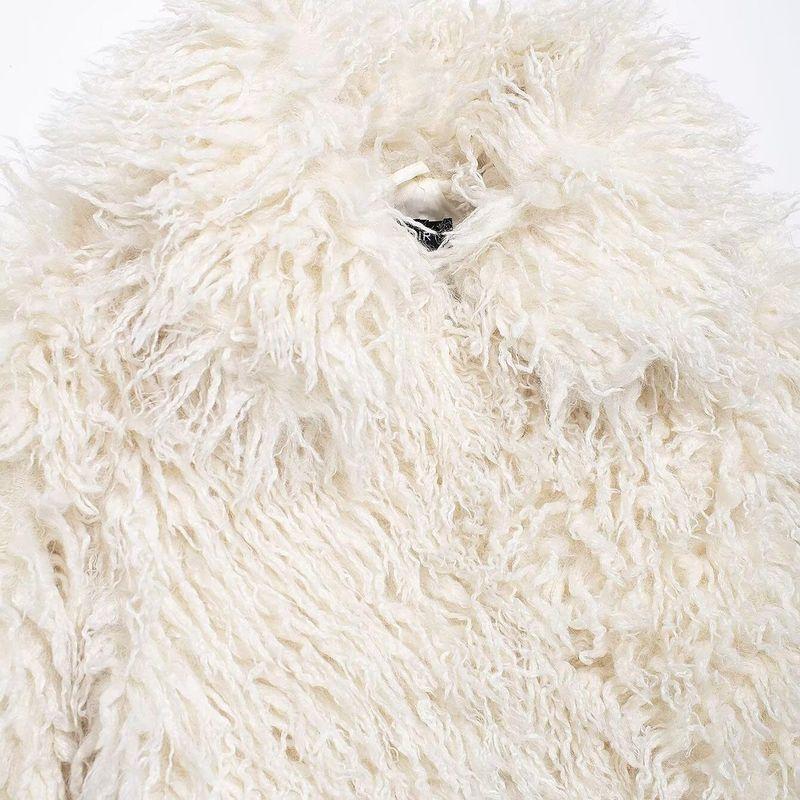 Kaslead New Arrival Women's Clothing Fashion Style Fashion Minimalist Artificial Fur Effect Outwear 4341773