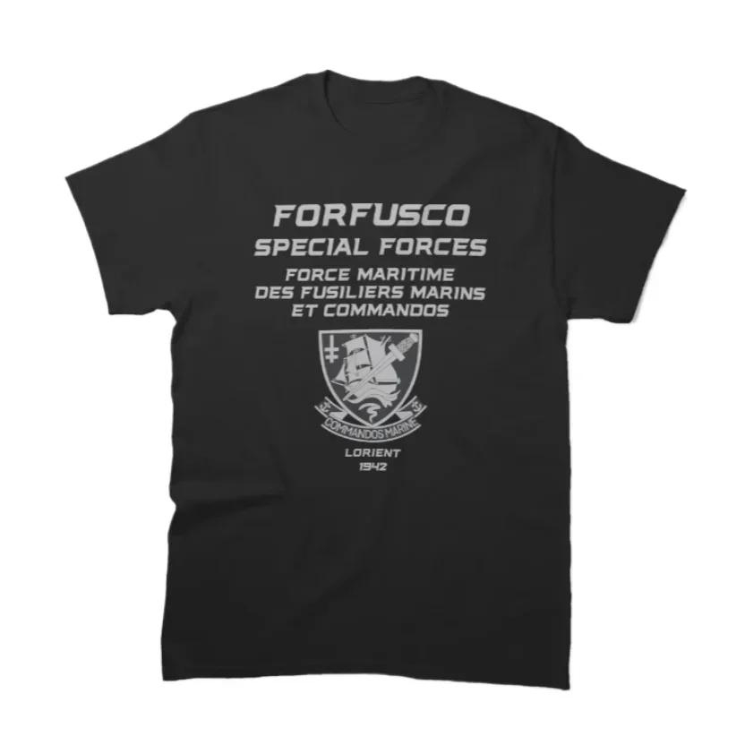 

Forfusco Special Forces French Naval Marine Commandos TShirt 100 Cotton ONeck Short Sleeve Casual Mens Tshirt Size S3XL S