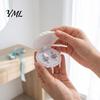 Wedding Gift Packaging Velvet Shell Jewelry Box, Portable Small Travel Organizer Case, Soft Pouch Flannel Storage Holder for Rings Earrings