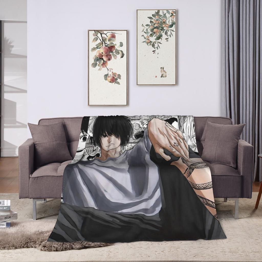 Super Soft Blanket Picnic Yoichi Nagumo Sakamoto Days  Throw Blanket  Flannel Bedspread For Home Decor Aesthetic Sofa Bed Cover