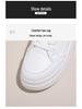 2024 Women's White Korean Style Thick Sole Sneakers: Versatile Autumn Casual Shoes