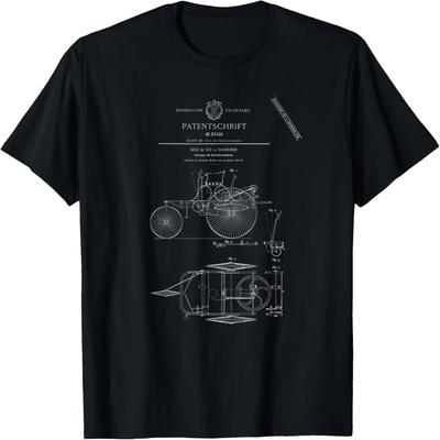 German Car Patent First Car Automobile Invention T-Shirt