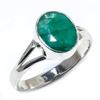 Emerald(Simulated) Gemstone Handmade 925 Sterling Silver Jewelry Ring S.9 B6R71