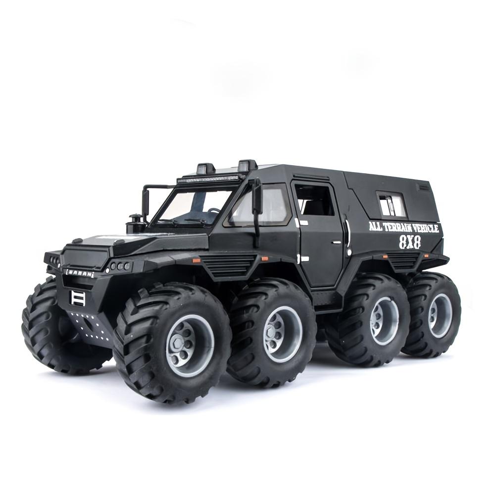 1:24 Legierte Automodelle Russischer Avtoros Shaman 8*8 Diecasts Geländewagen mit Licht und Sound Rückziehfunktion SUV für Jungen Geschenke