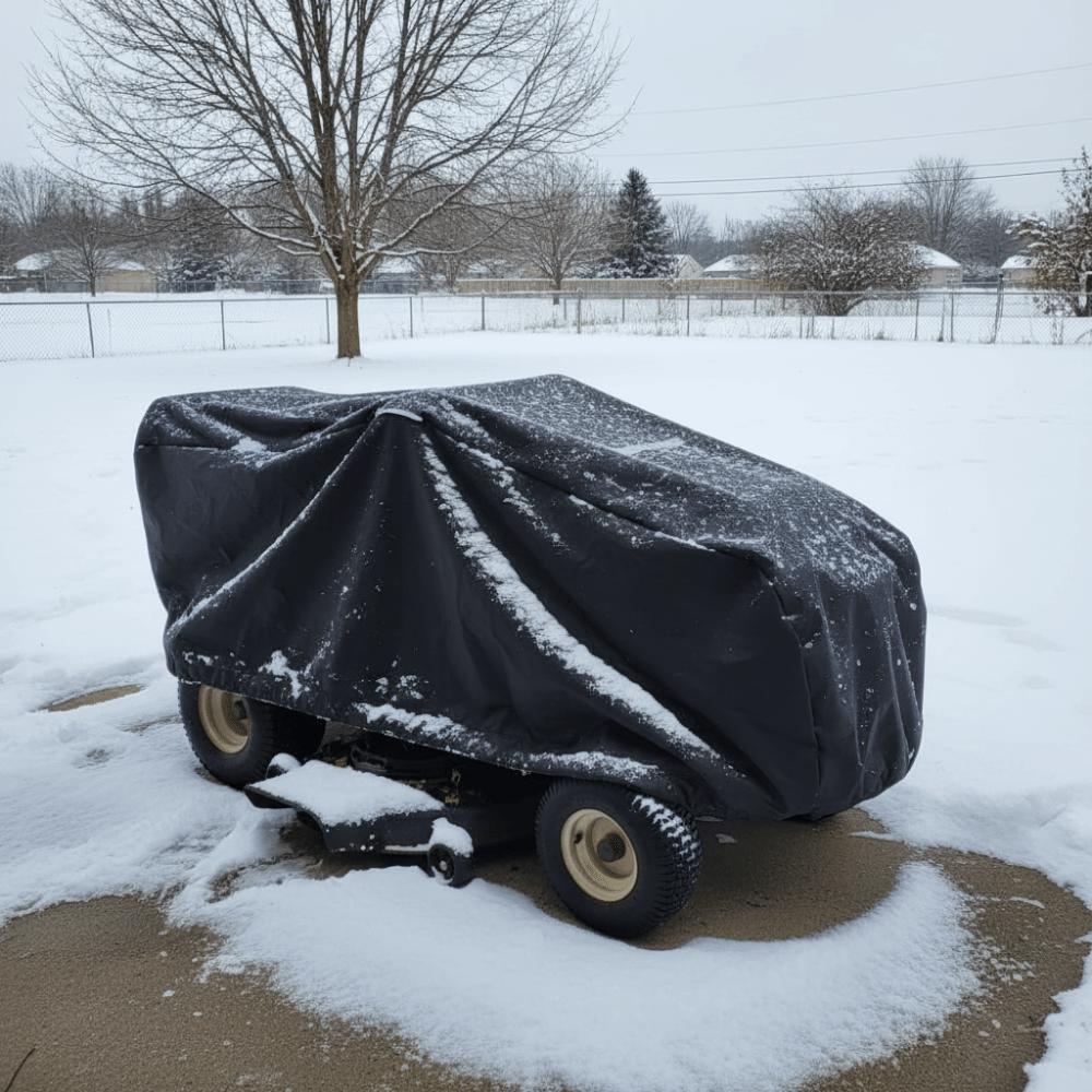 Waterproof Lawn Mower Cover UV Protector Rainproof Protective Cover Universal Size Oxford Cloth Garden Mower Cover