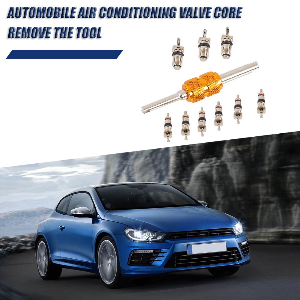 R134A A/C System Service Remover Kit High Impact Auto Refrigerant Valve Core Anti-corrosion Air Conditioning Service Valve Core