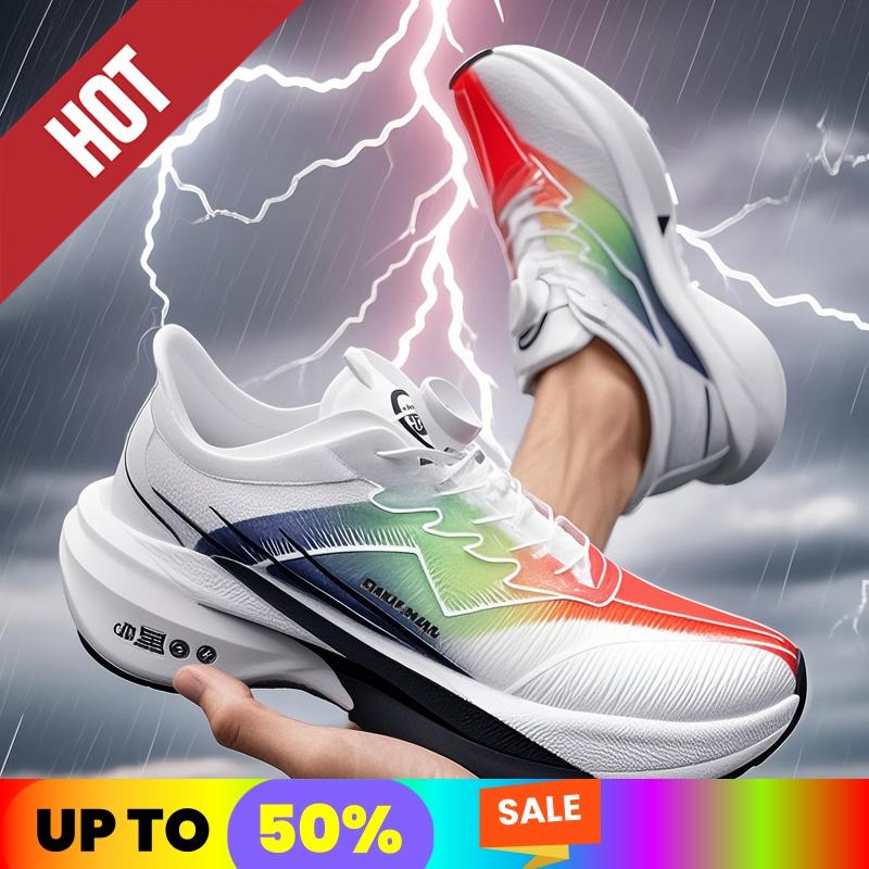 Marathon Running Sneakers Men Carbon Plate Lightweight Breathable Wear-Resistant Soft Gym Comfort Athletic Sports Shoes for Man