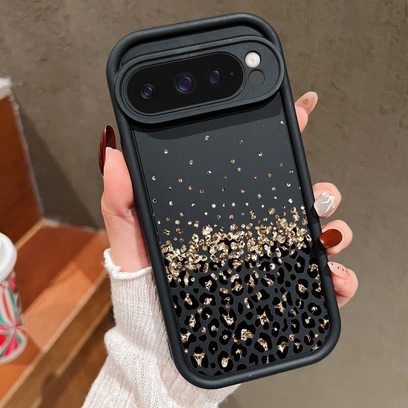 Leopardenmuster Einfarbige TPU-Hülle Für Google Pixel 10 8 7 Pro 8A 9A 7A Pixel 9 10 Pro XL Stoßfeste Weiche Silikon-Handyhülle