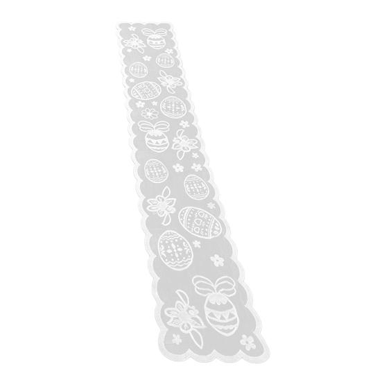 Easter Lace Table Runners, 72 Inch Spring Easter Eggs Table Runner, Easter Bunny Table Decorations for Home Dining Room, Easter Party Decorations and