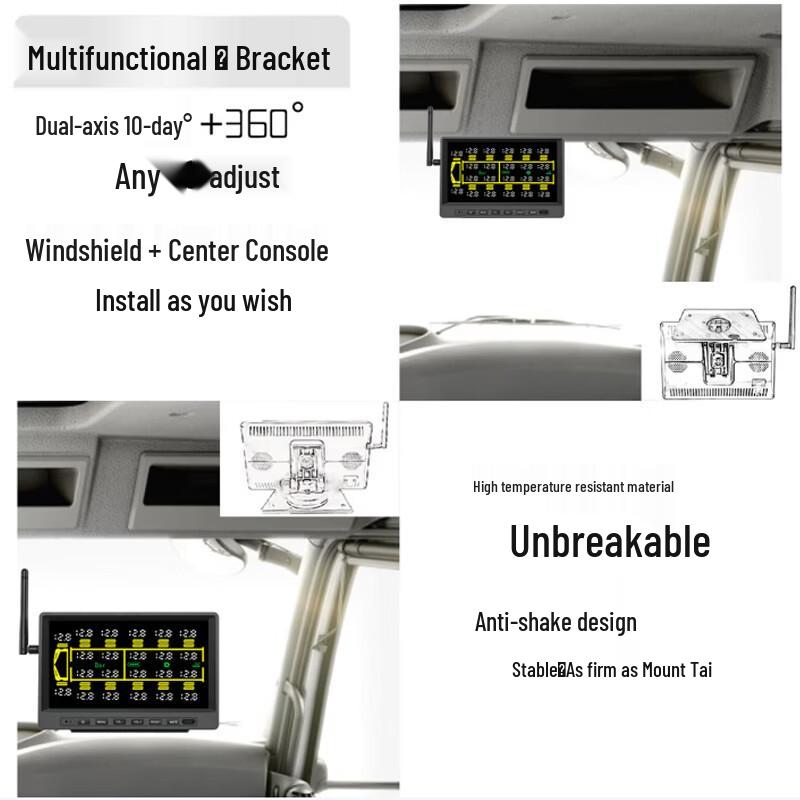 Solar Wireless TPMS for 28-Wheel Heavy Trucks