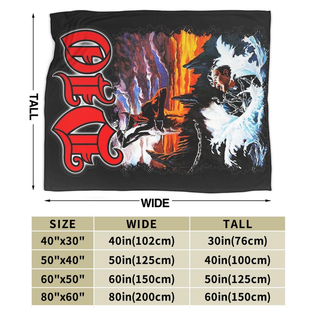 Dio Genre Rock The Last in Line Tour Decke Flanell Sommer Multifunktionale Super Warme Überwurfdecke für Zuhause Auto Bettwäsche Überwürfe