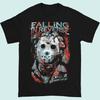 Maglietta Unisex Nera in Cotone Pesante Falling In Reverse Band Taglia Unica