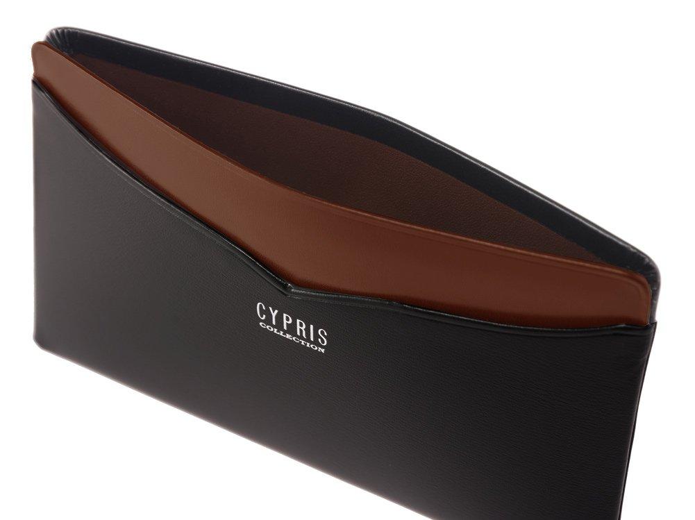 CYPRIS COLLECTION Box Calf Limpid Calf Leather Single Business Card Thin Day Birthday Boyfriend Black x 4659 & Holder, Leather, Father's Gift, Gift,