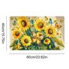 Lemon Print Welcome Doormat Absorbent & Non-Slip Washable Entryway Rug Soft & Comfortable for Front Door Bathroom Kitchen