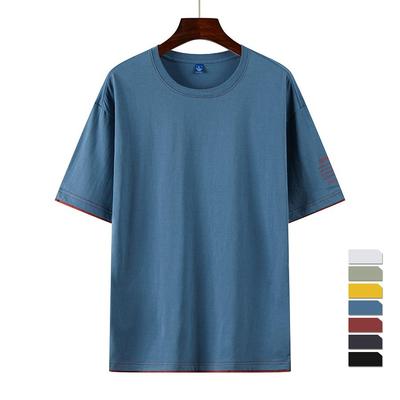 Camiseta Bilateral 2021, camiseta lisa de algodón 100%, camiseta informal Unisex con cuello redondo, Tops clásicos de alta calidad para hombre/mujer ZKSHUANGBIAN