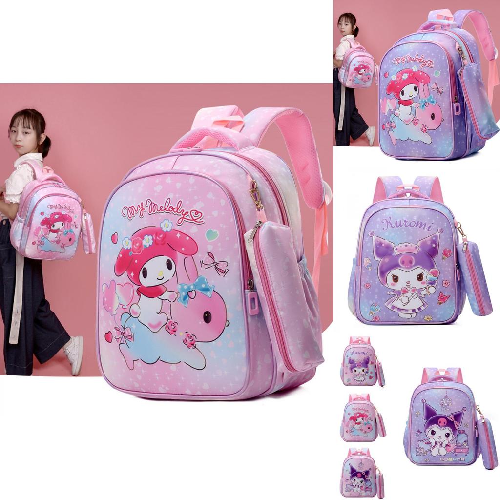 Adorable Cartoon Nylon Backpack For Kids School Outdoor Fun Cute Design