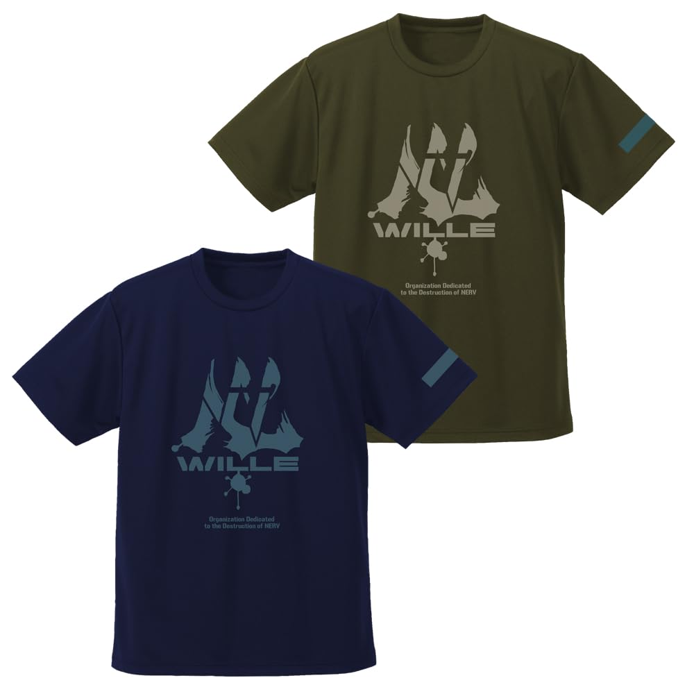COSPA EVANGELION WILLE Dry NAVY L Size [Official] T-Shirt