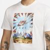 Nike T Shirts Men's White Crew Neck Moderate Straight Fit DQ1020-100