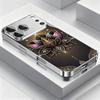 Golden Lotus Flower Tempered Glass Electroplate Phone Case For iPhone 17 18 Pro Max 13 12 11 Pro 14 15 16 Plus 16E 17Air Cover