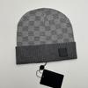 Luxuriöse Designer Winter Outdoor Warme Skimütze Amerikanisches Kalt Gestrickt Langlebig Gemeinsames Karomuster Spandex/Baumwolle Unisex Kalt