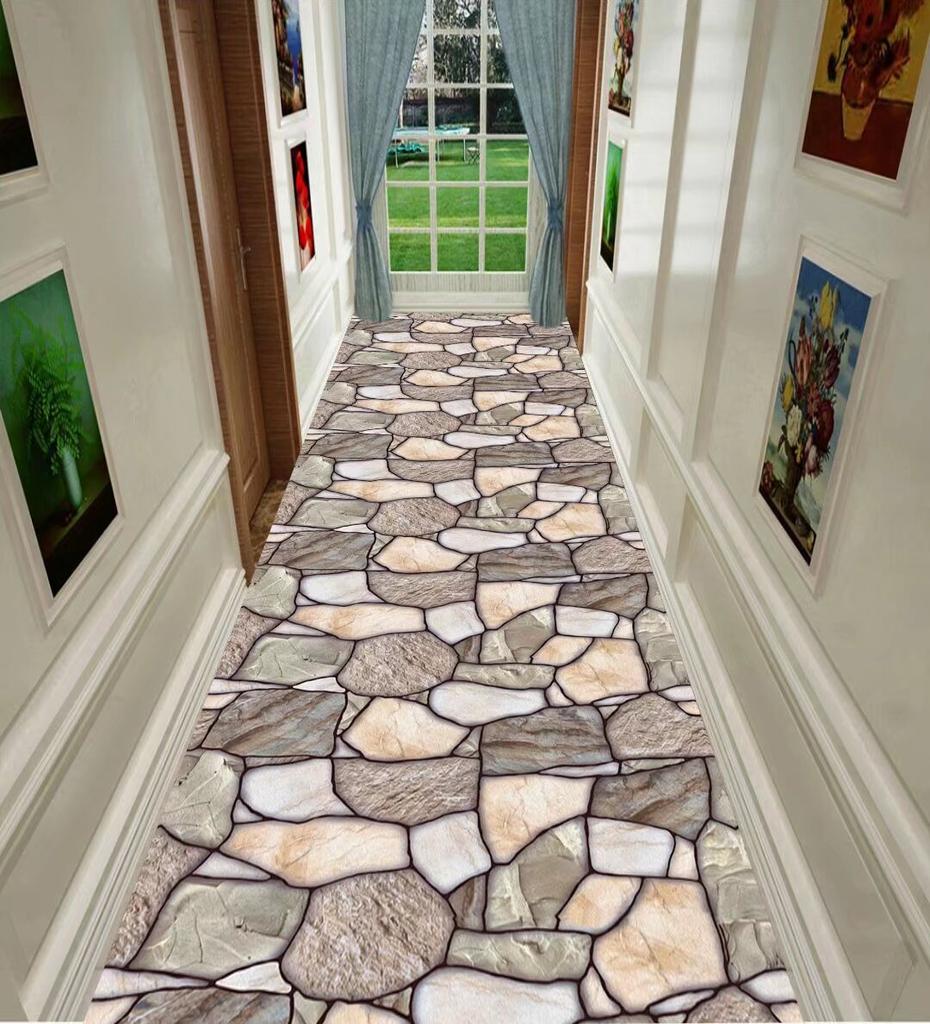 Corridor Carpet Long Hallway Area Rug Geometric Living Room Hall Carpets Kitchen Aisle Mat Room Decoration Floor Mats Alfombra